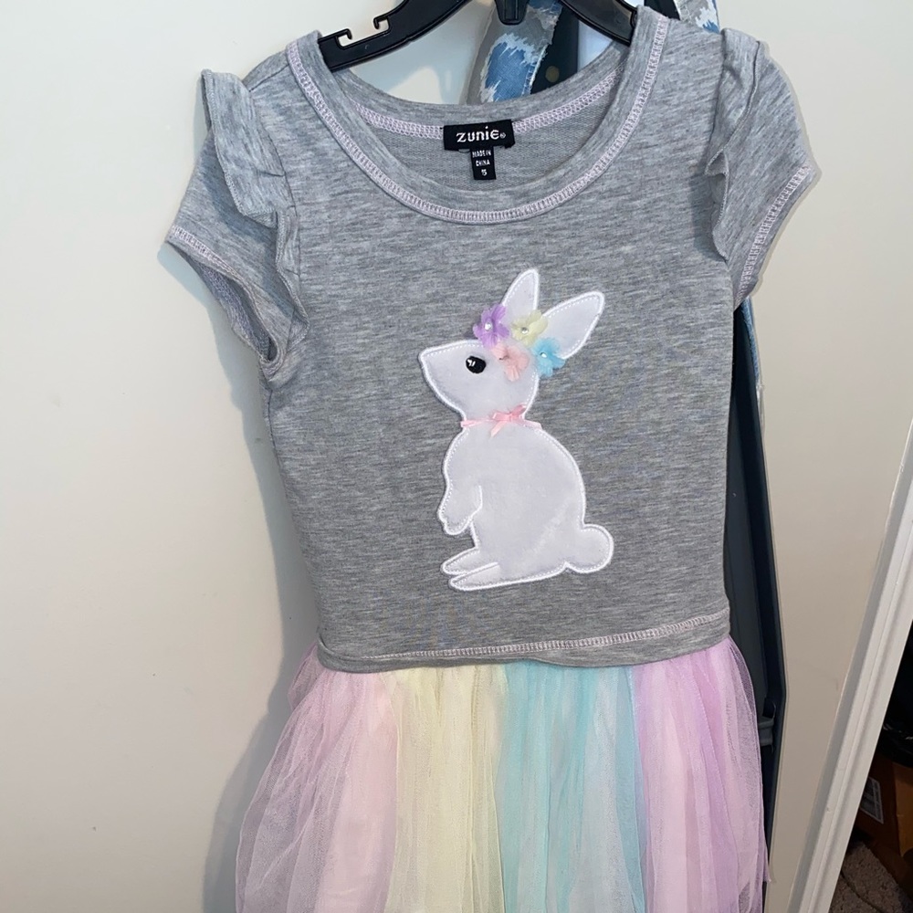 Bunny Shirt Dress for Girls